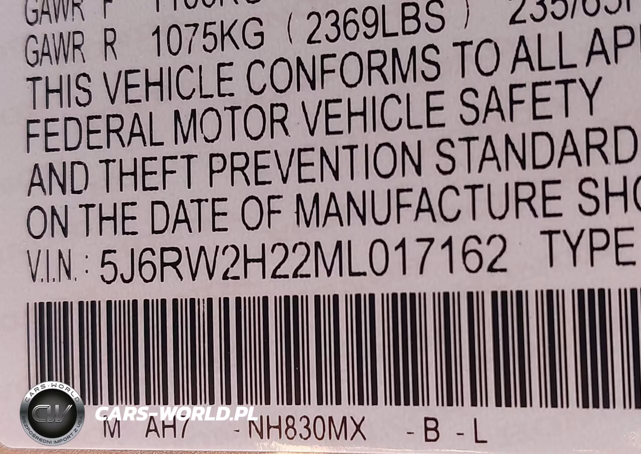 2021 Honda Cr-V Awd Lx VIN:5J6RW2H22ML017162 - 9