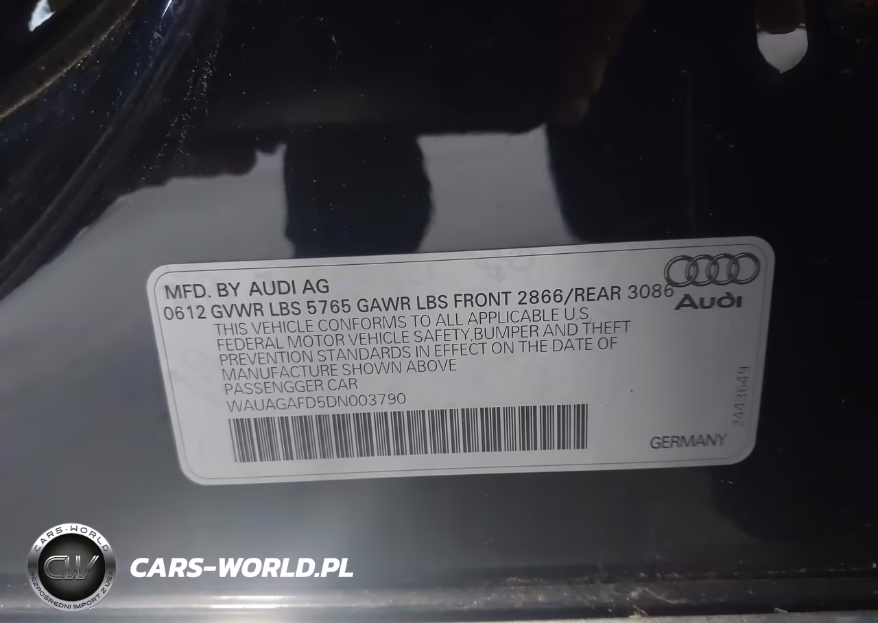 2013 Audi A8 3.0T VIN:WAUAGAFD5DN003790 - 9