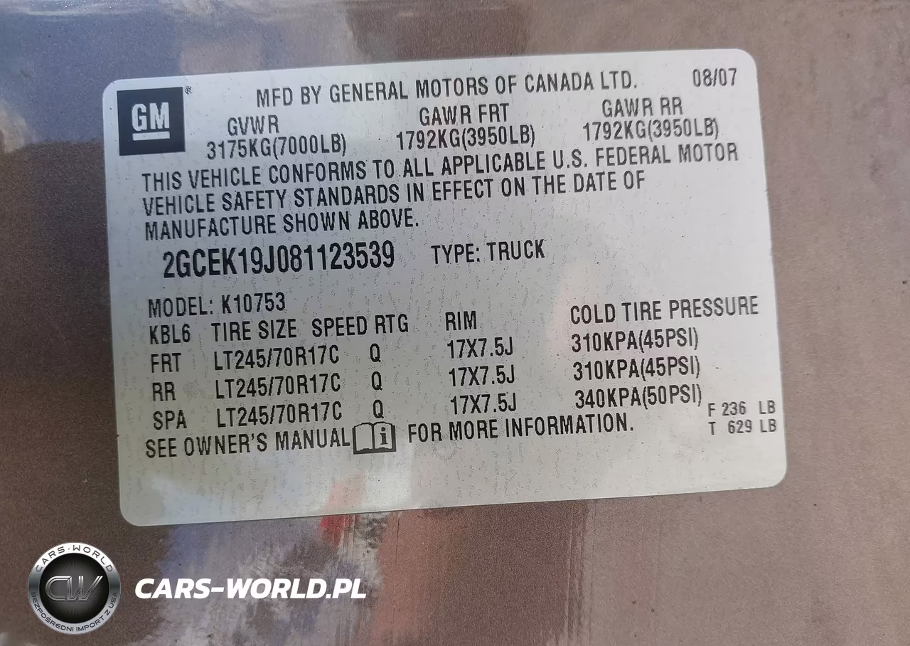 2008 Chevrolet Silverado 1500 Lt1 VIN:2GCEK19J081123539 - 9