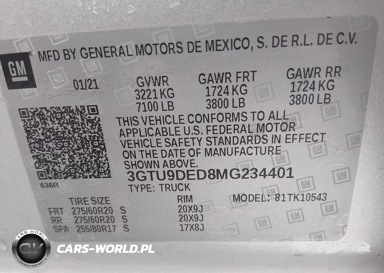 2021 GMC Sierra 1500 4Wd Short Box Slt VIN:3GTU9DED8MG234401 - 9