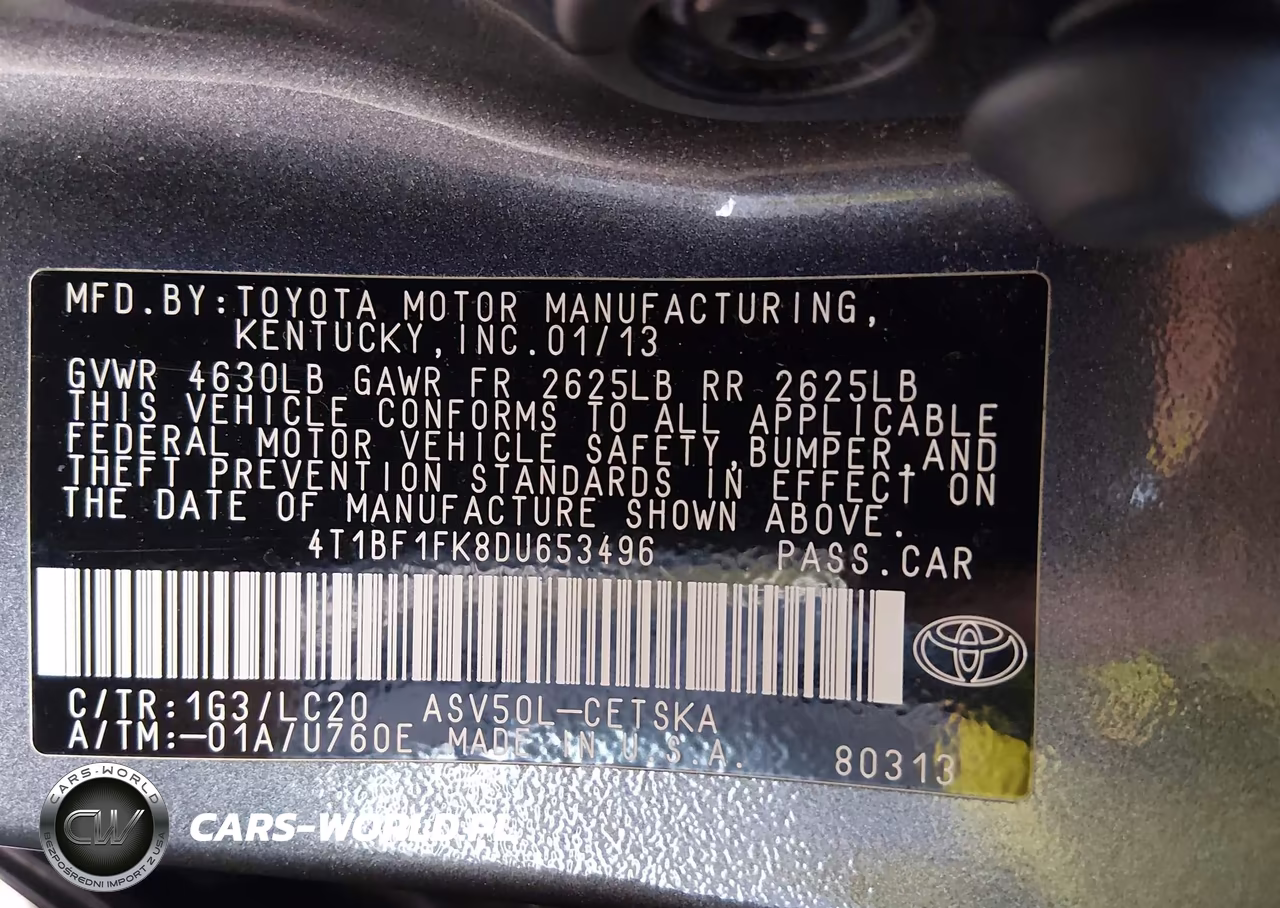 2013 Toyota Camry Se VIN:4T1BF1FK8DU653496 - 9