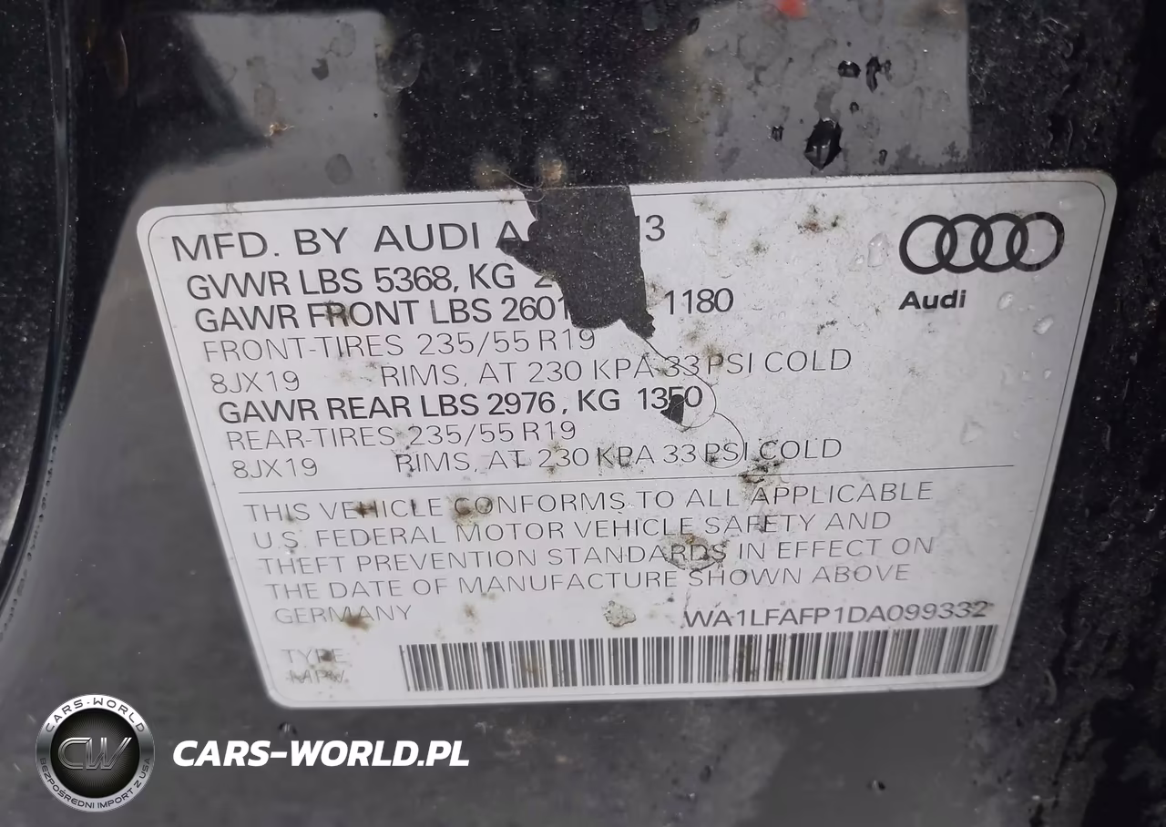 2013 Audi Q5 2.0T Premium VIN:WA1LFAFP1DA099332 - 9