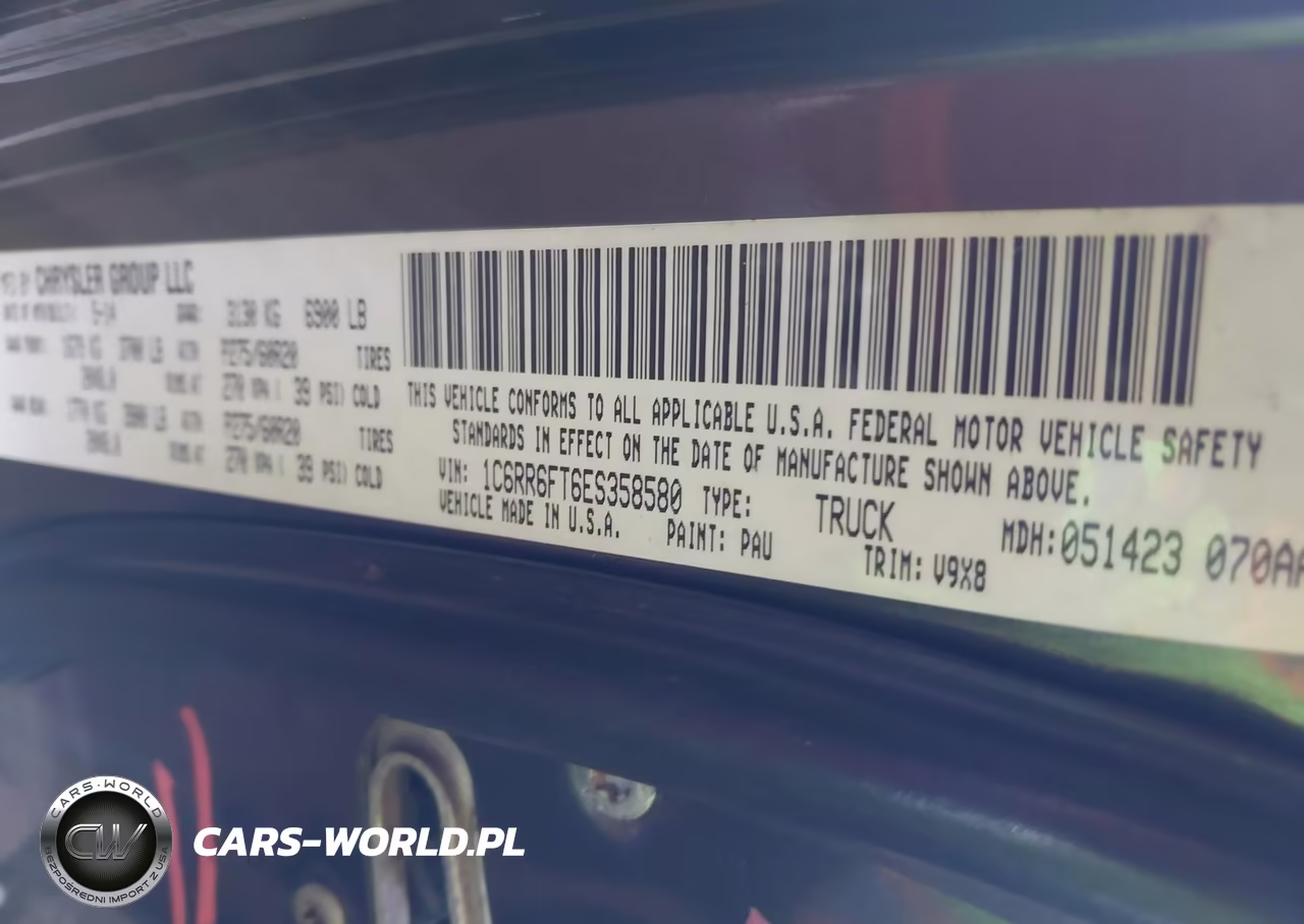 2014 Ram 1500 Express VIN:1C6RR6FT6ES358580 - 8