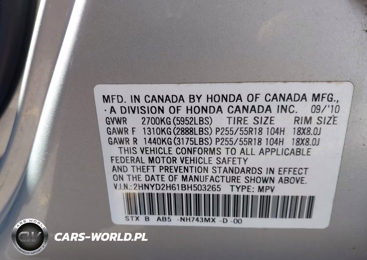 2011 Acura Mdx Technology Package VIN:2HNYD2H61BH503265 - 9