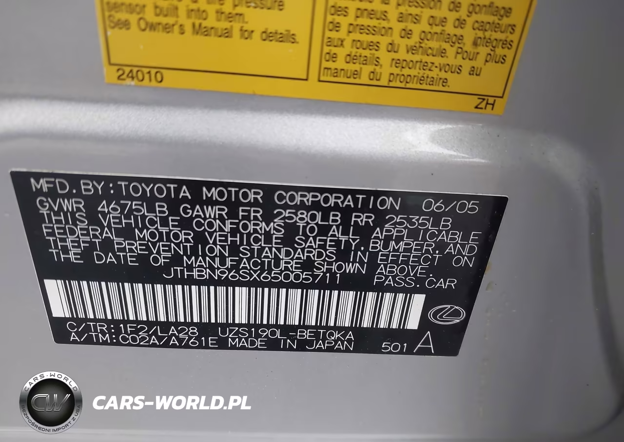 2006 Lexus Gs 430 VIN:JTHBN96SX65005711 - 9
