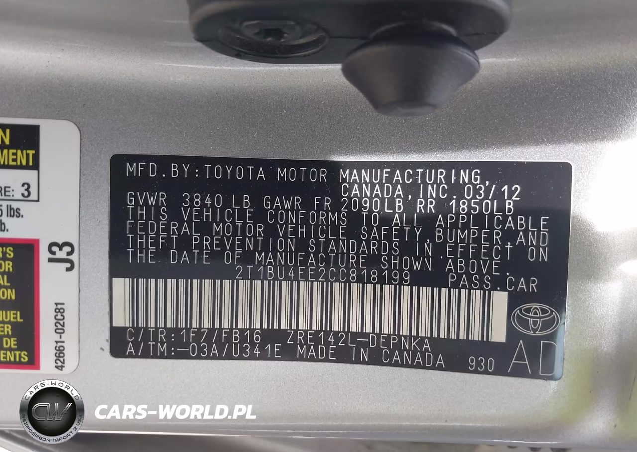 2012 Toyota Corolla Le VIN:2T1BU4EE2CC818199 - 9
