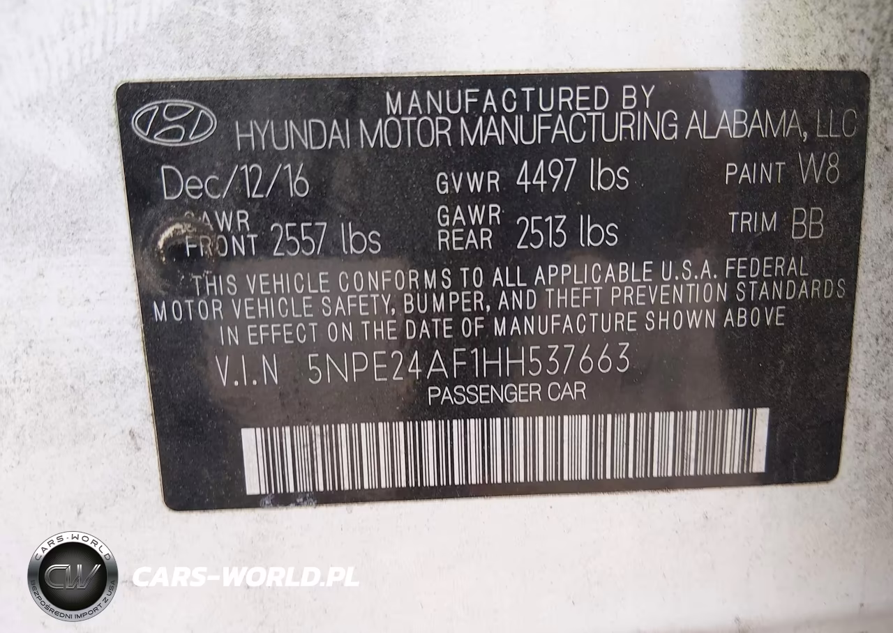 2017 Hyundai Sonata Se VIN:5NPE24AF1HH537663 - 9