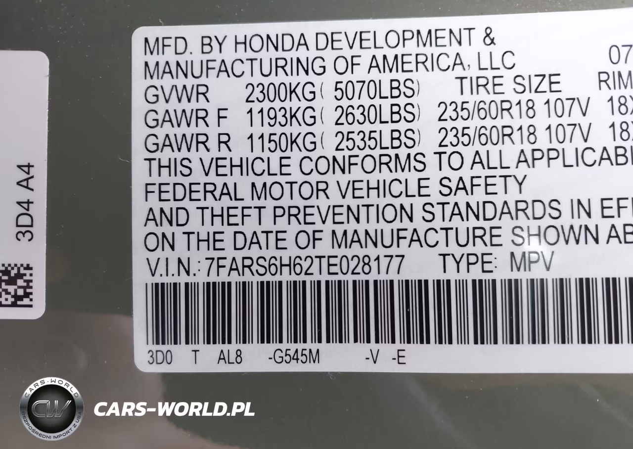 2026 Honda Cr-V Hybrid Awd Trailsport VIN:7FARS6H62TE028177 - 9