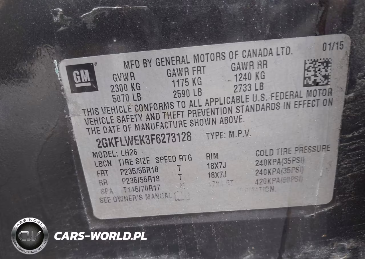 2015 GMC Terrain Sle-2 VIN:2GKFLWEK3F6273128 - 9