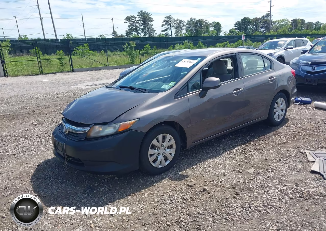 2012 Honda Civic Lx VIN:2HGFB2F59CH518225 - 2