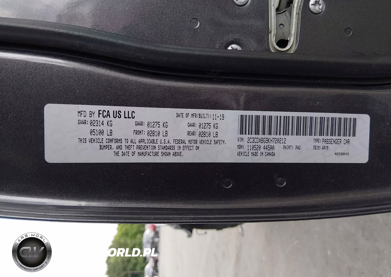 2019 Dodge Charger Sxt Rwd VIN:2C3CDXBG9KH720212 - 9