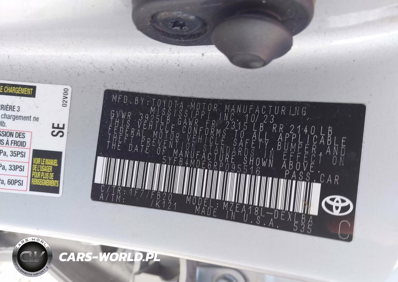 2024 Toyota Corolla Le VIN:5YFB4MDE6RP095516 - 9