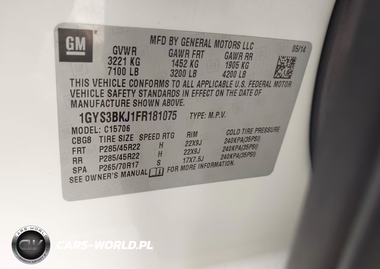 2015 Cadillac Escalade Luxury VIN:1GYS3BKJ1FR181075 - 9