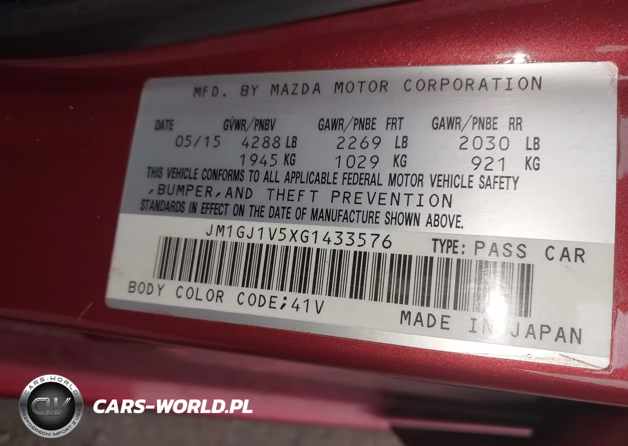 2016 Mazda Mazda6 I Touring VIN:JM1GJ1V5XG1433576 - 9