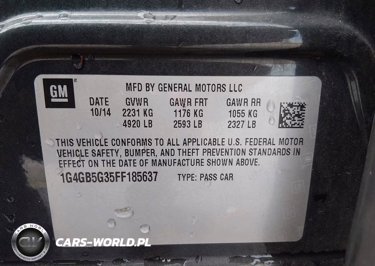 2015 Buick Lacrosse Leather VIN:1G4GB5G35FF185637 - 9