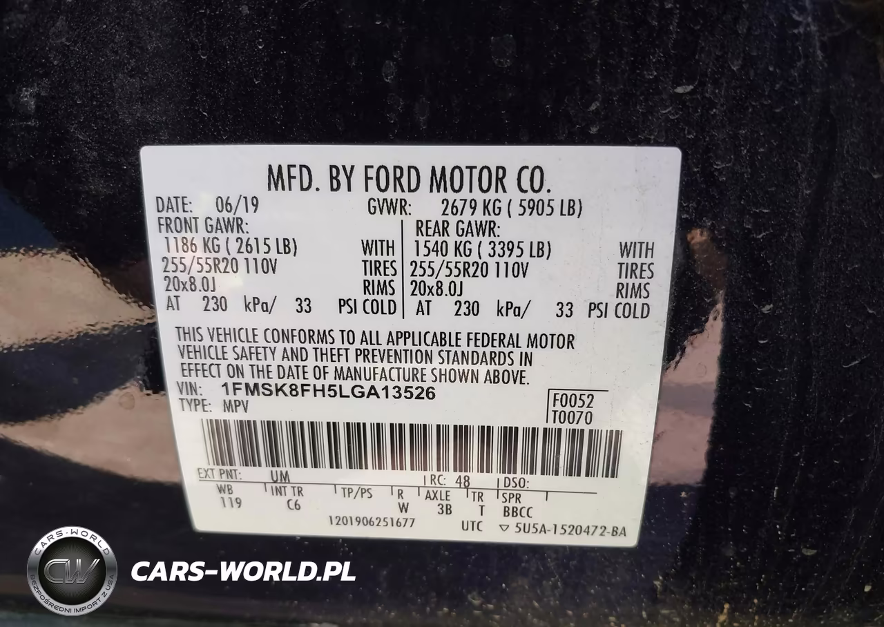 2020 Ford Explorer Limited VIN:1FMSK8FH5LGA13526 - 9