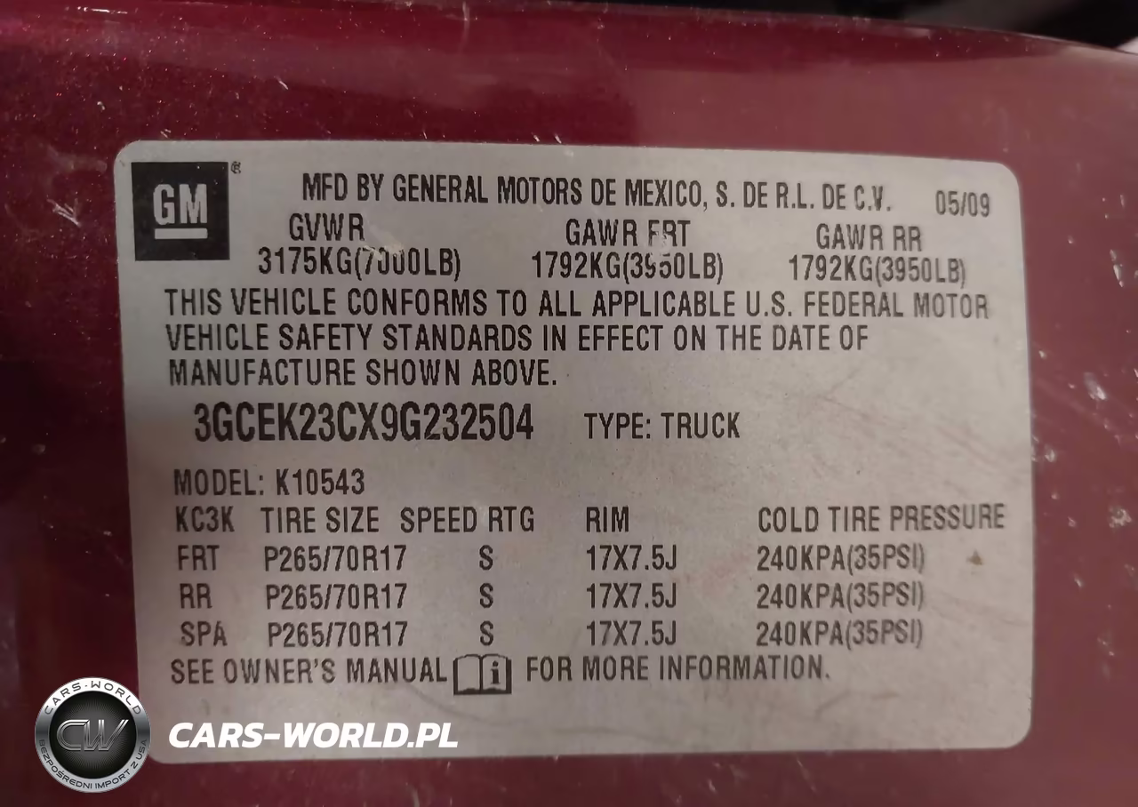 2009 Chevrolet Silverado 1500 Lt VIN:3GCEK23CX9G232504 - 9