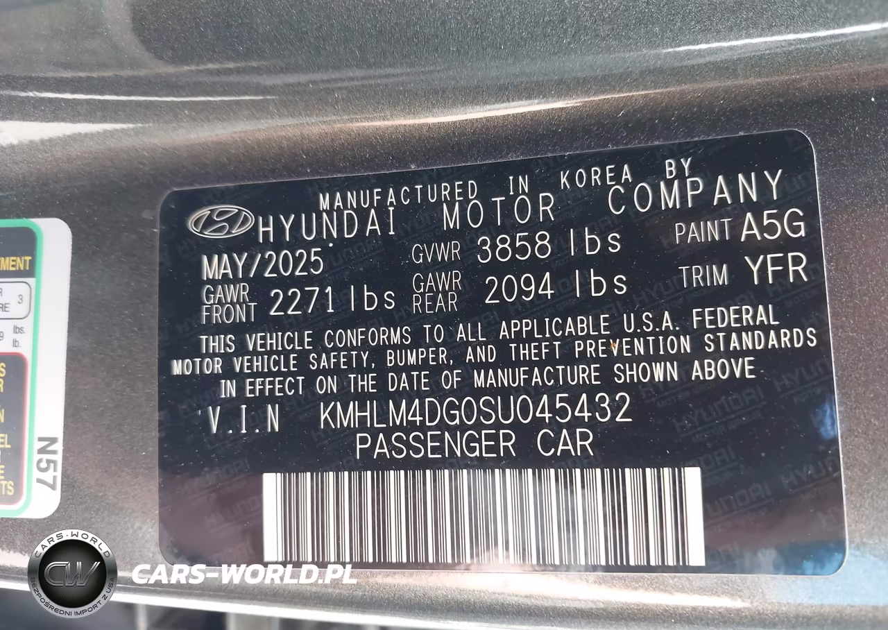 2025 Hyundai Elantra Sel Sport VIN:KMHLM4DG0SU045432 - 9