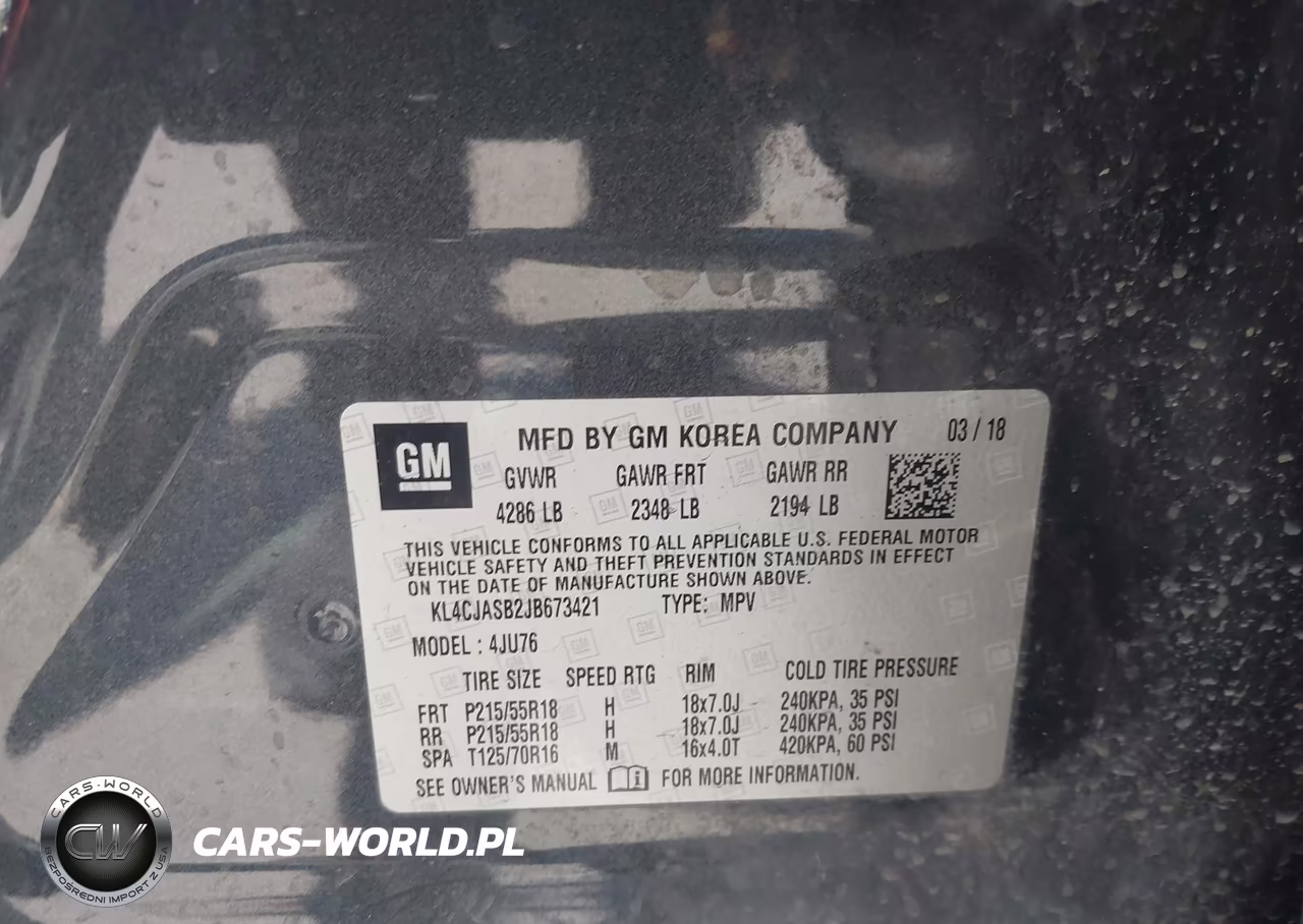 2018 Buick Encore Preferred VIN:KL4CJASB2JB673421 - 9