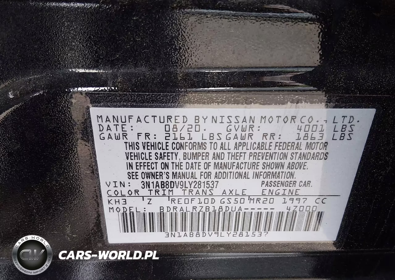 2020 Nissan Sentra Sr Xtronic Cvt VIN:3N1AB8DV9LY281537 - 9