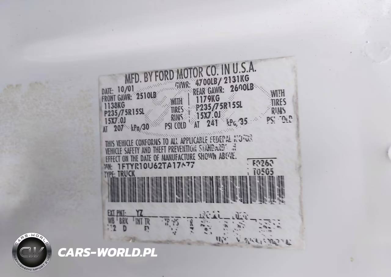 2002 Ford Ranger Edge-Xl-Xlt VIN:1FTYR10U62TA17677 - 9