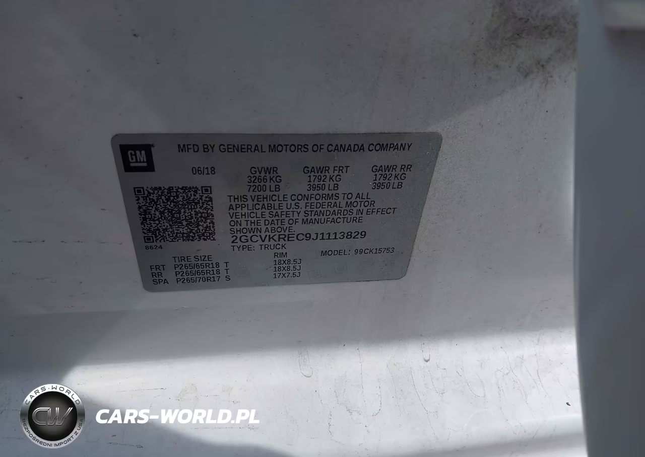 2018 Chevrolet Silverado 1500 2Lt VIN:2GCVKREC9J1113829 - 9