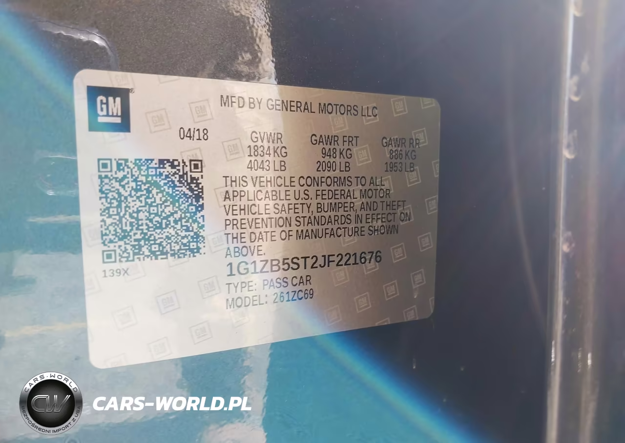 2018 Chevrolet Malibu 1Ls VIN:1G1ZB5ST2JF221676 - 9