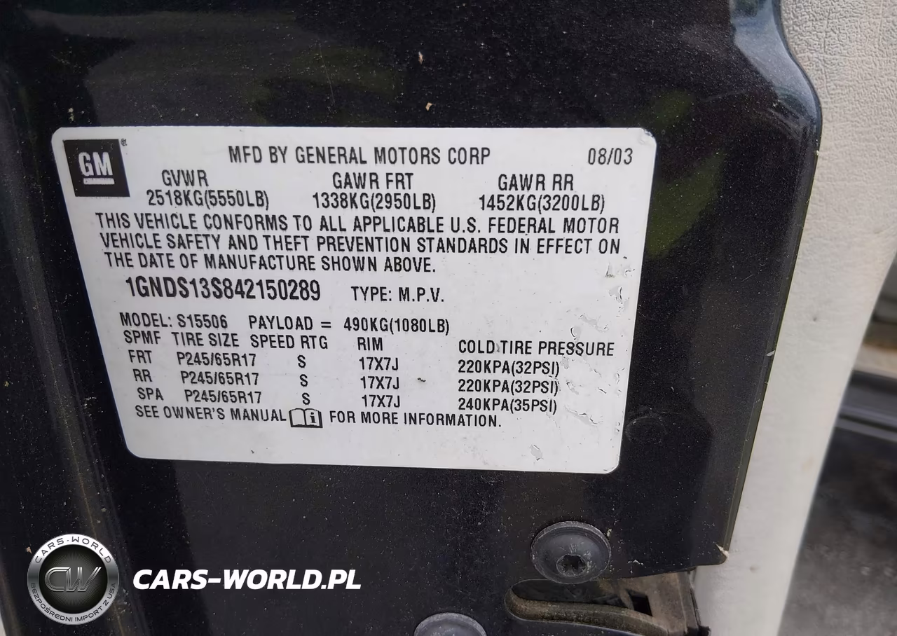 2004 Chevrolet Trailblazer Lt VIN:1GNDS13S842150289 - 9