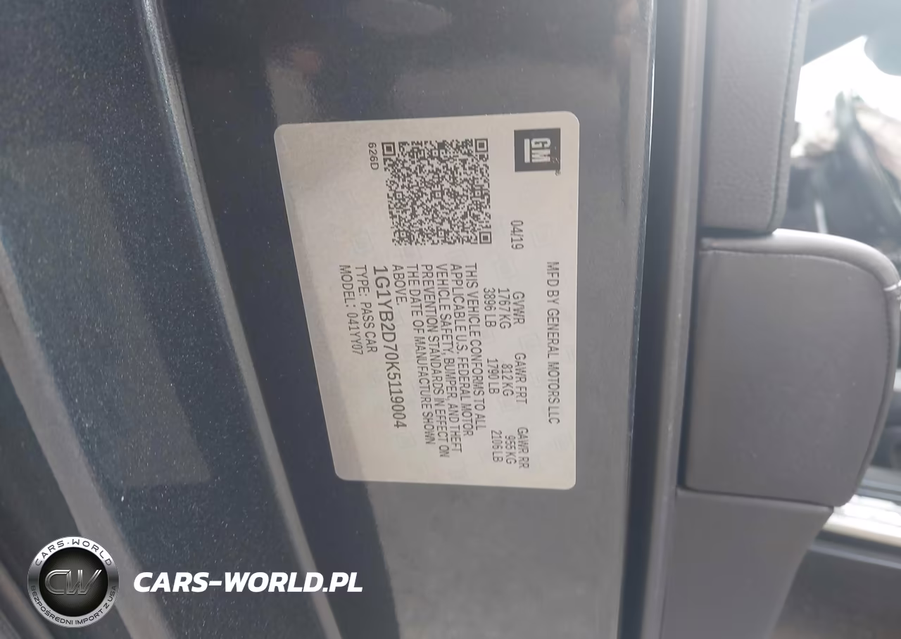 2019 Chevrolet Corvette Stingray VIN:1G1YB2D70K5119004 - 9