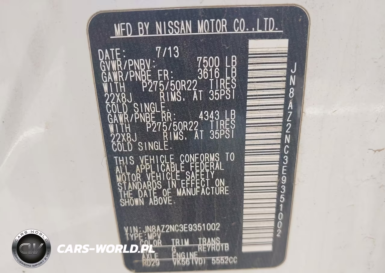 2014 Infiniti Qx80 VIN:JN8AZ2NC3E9351002 - 9