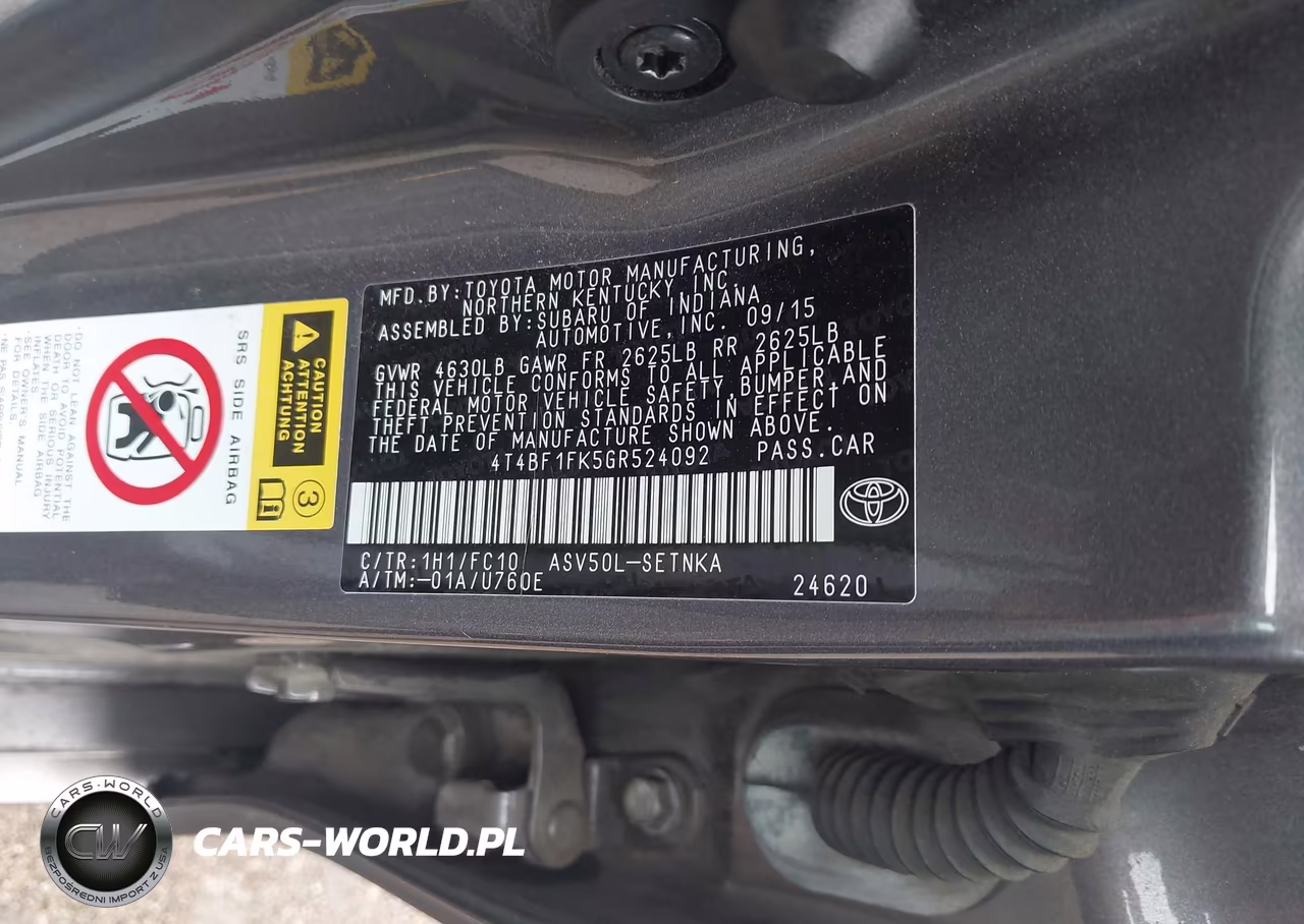 2016 Toyota Camry Le VIN:4T4BF1FK5GR524092 - 9