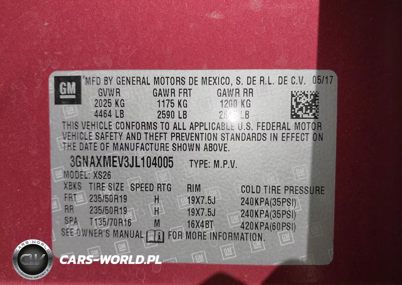 2018 Chevrolet Equinox Premier VIN:3GNAXMEV3JL104005 - 9