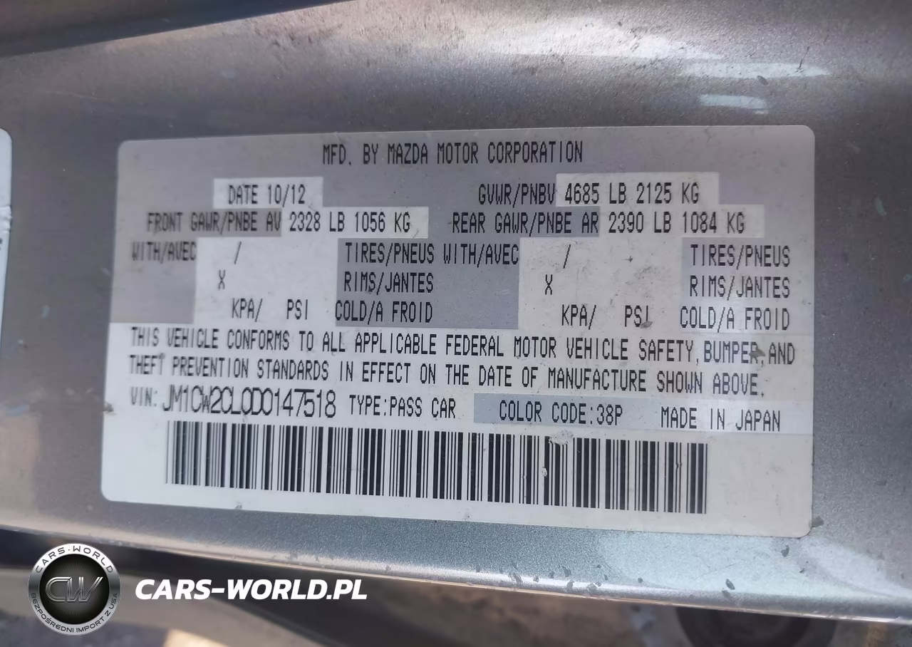 2013 Mazda Mazda5 Touring VIN:JM1CW2CL0D0147518 - 9