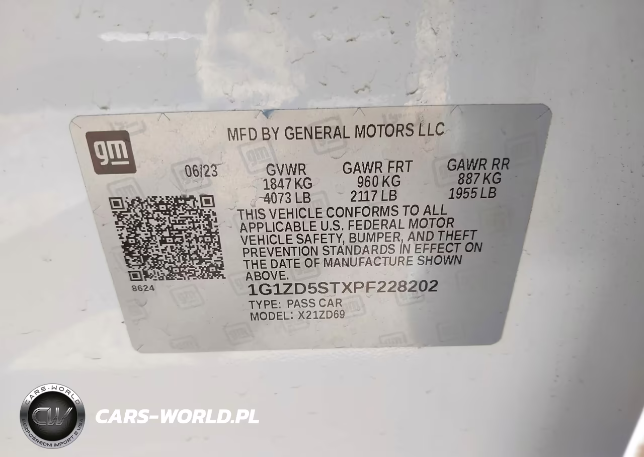 2023 Chevrolet Malibu Fwd 1Lt VIN:1G1ZD5STXPF228202 - 9