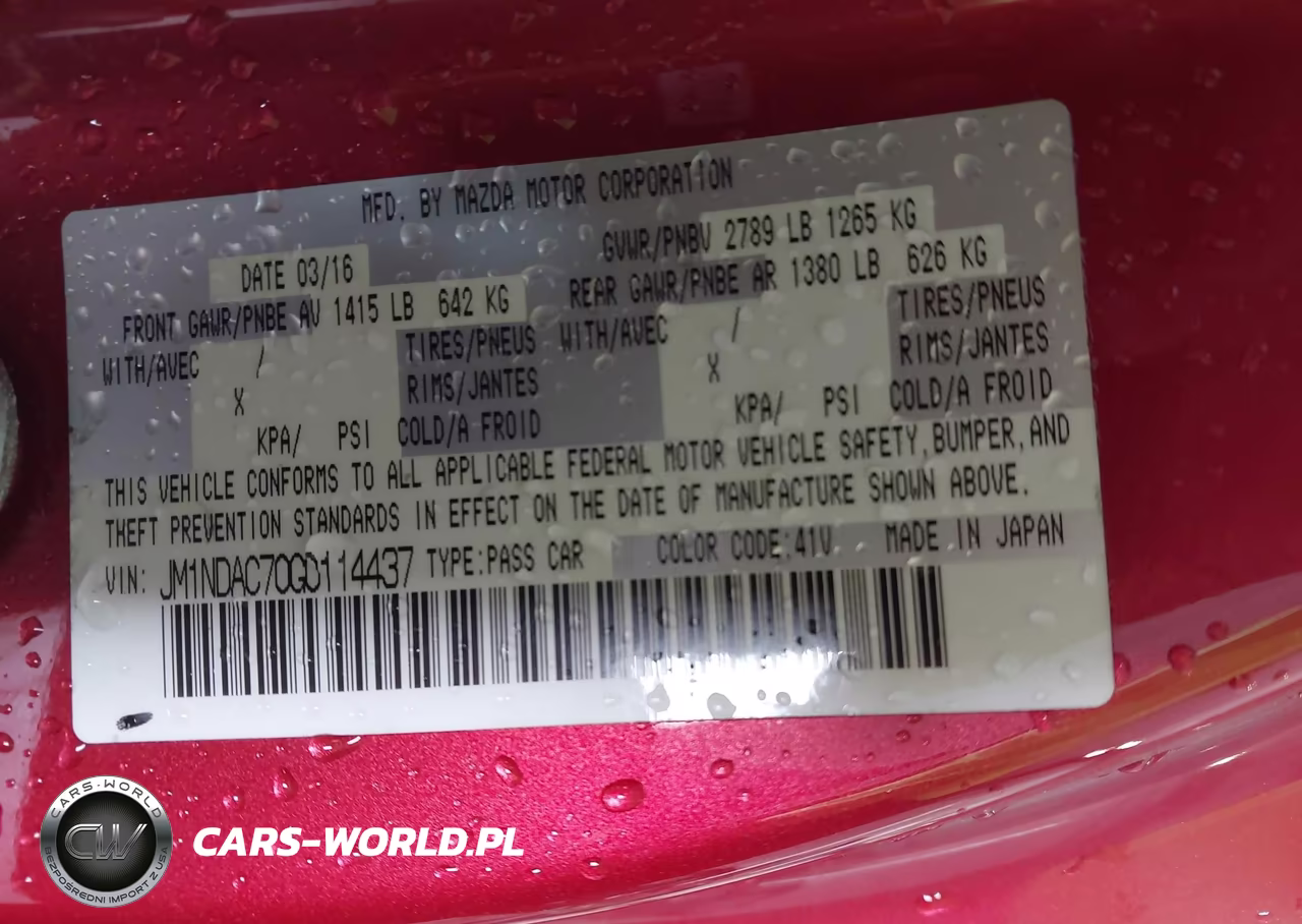 2016 Mazda Mx-5 Miata Club VIN:JM1NDAC70G0114437 - 9