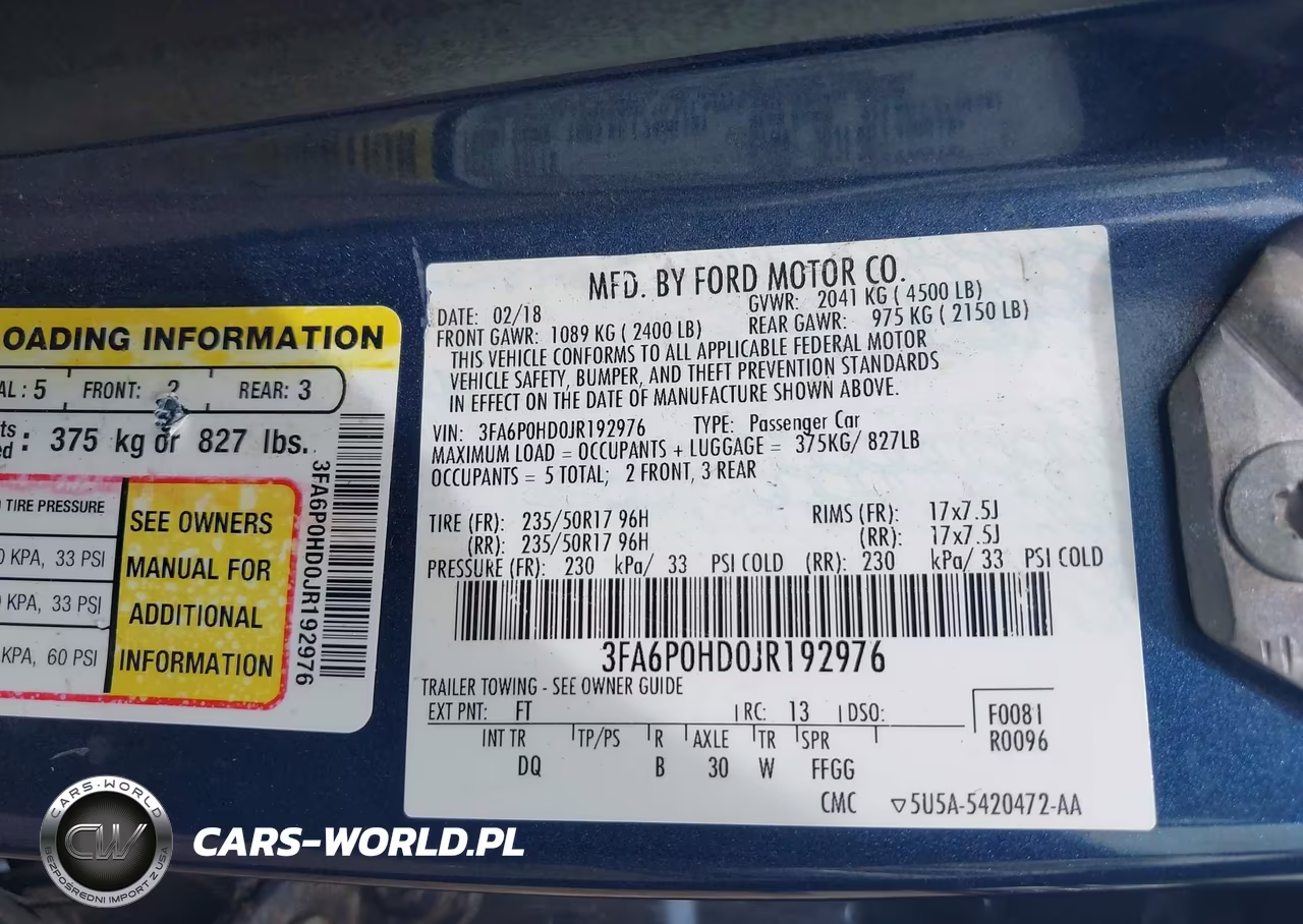 2018 Ford Fusion Se VIN:3FA6P0HD0JR192976 - 9