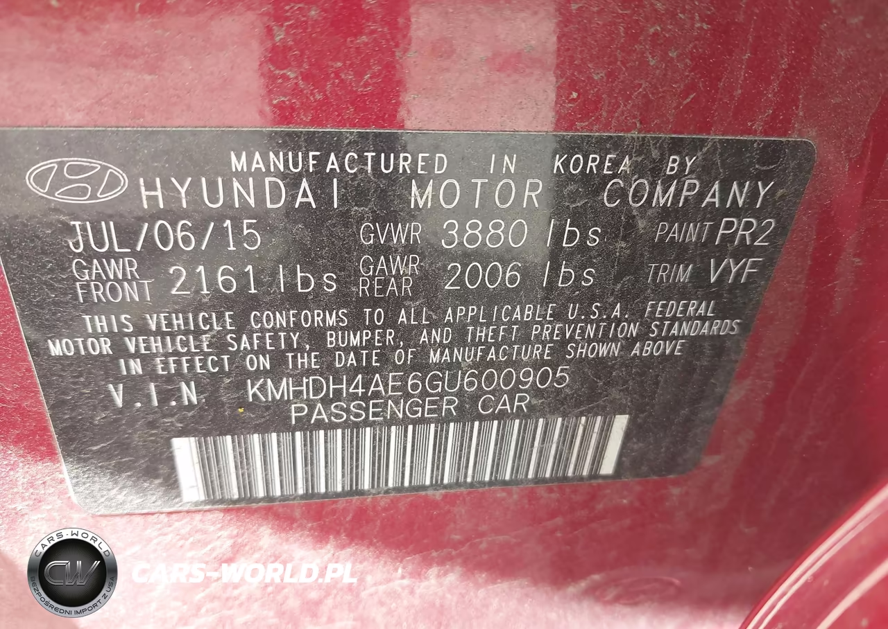 2016 Hyundai Elantra Value Edition VIN:KMHDH4AE6GU600905 - 9