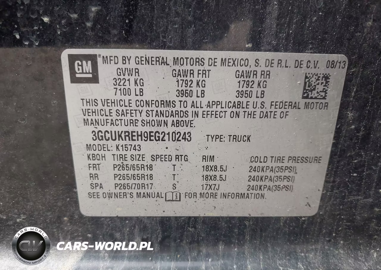 2014 Chevrolet Silverado 1500 1Lt VIN:3GCUKREH9EG210243 - 9