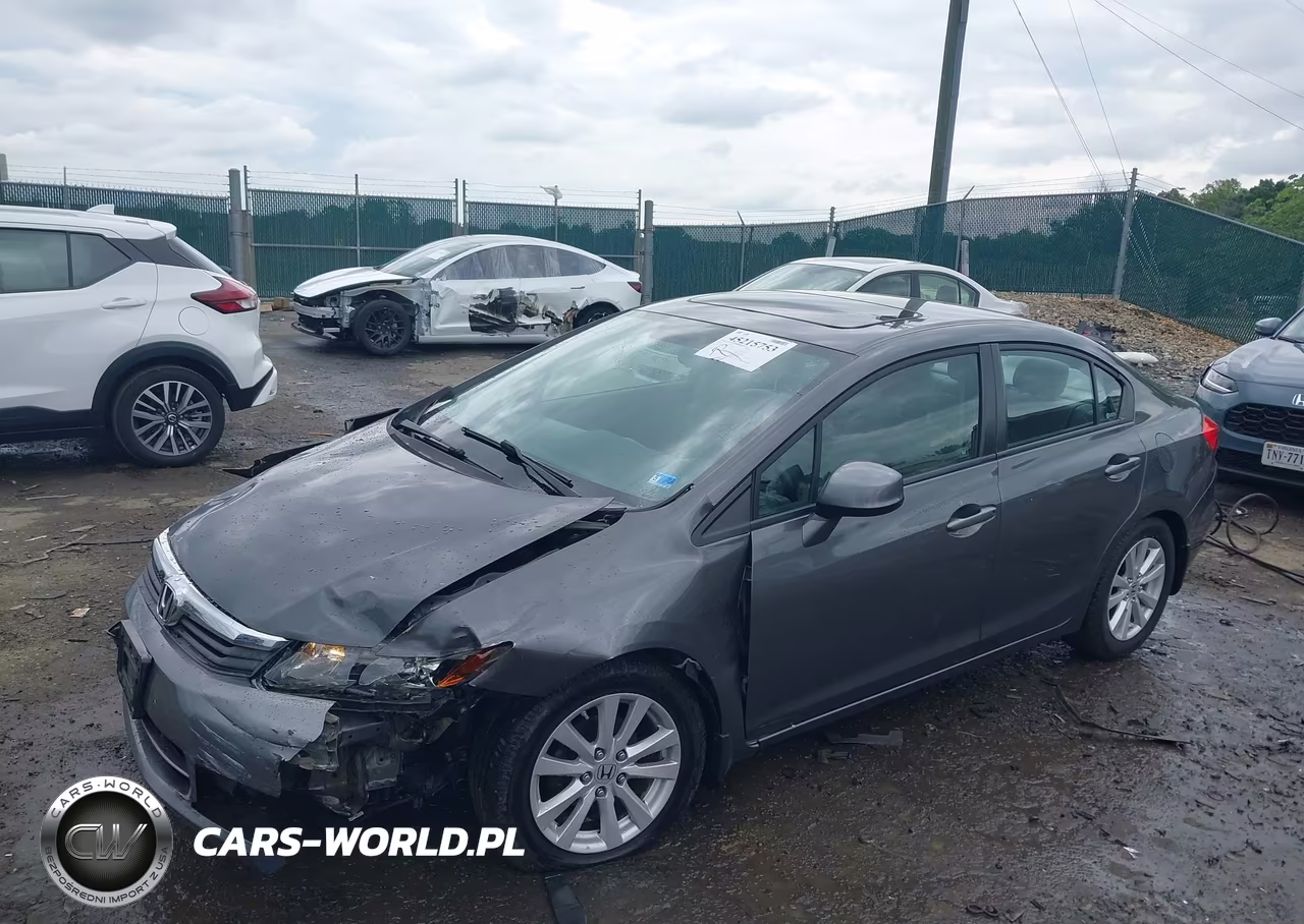 2012 Honda Civic Ex-L VIN:2HGFB2F91CH524569 - 2