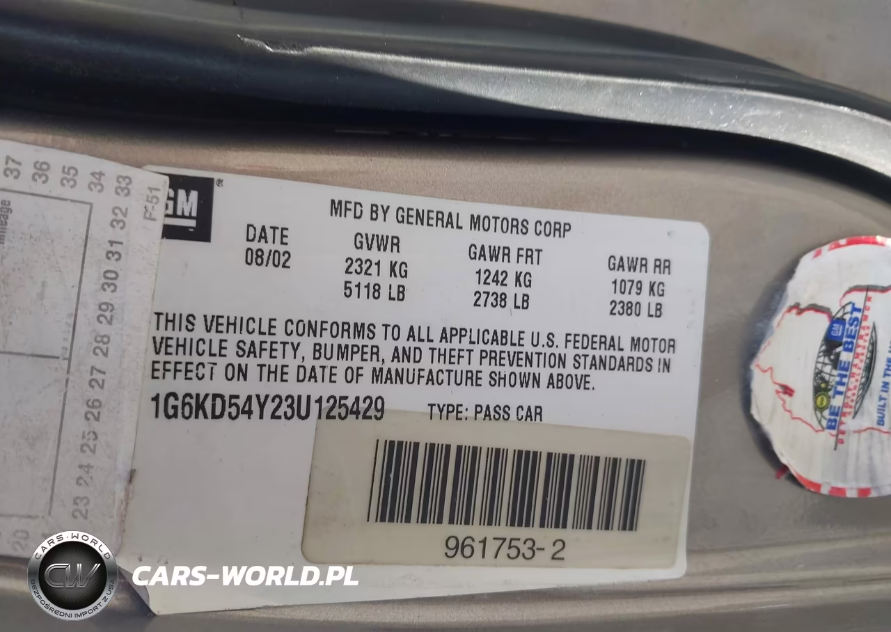 2003 Cadillac Deville Standard VIN:1G6KD54Y23U125429 - 9