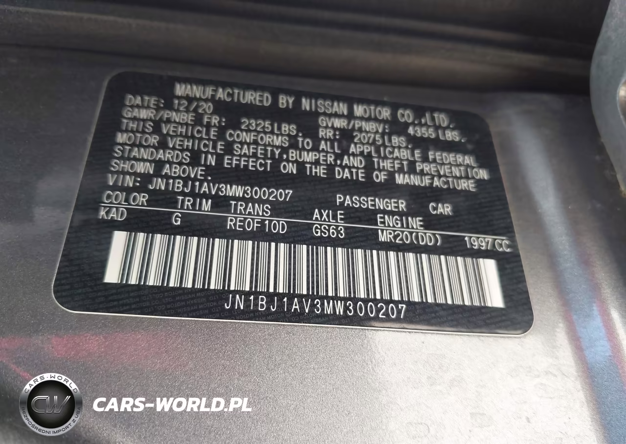 2021 Nissan Rogue Sport S Fwd Xtronic Cvt VIN:JN1BJ1AV3MW300207 - 9