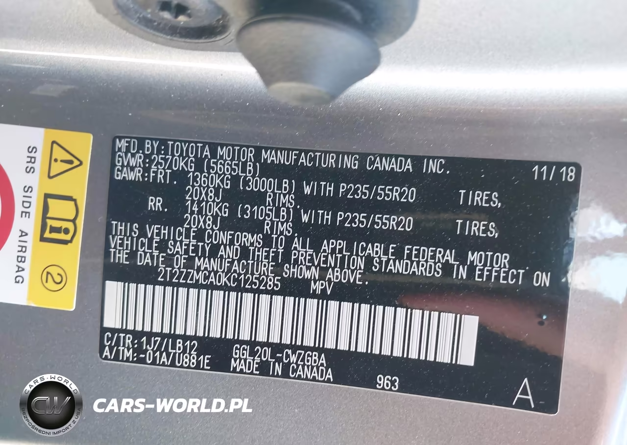2019 Lexus Rx 350 VIN:2T2ZZMCA0KC125285 - 9