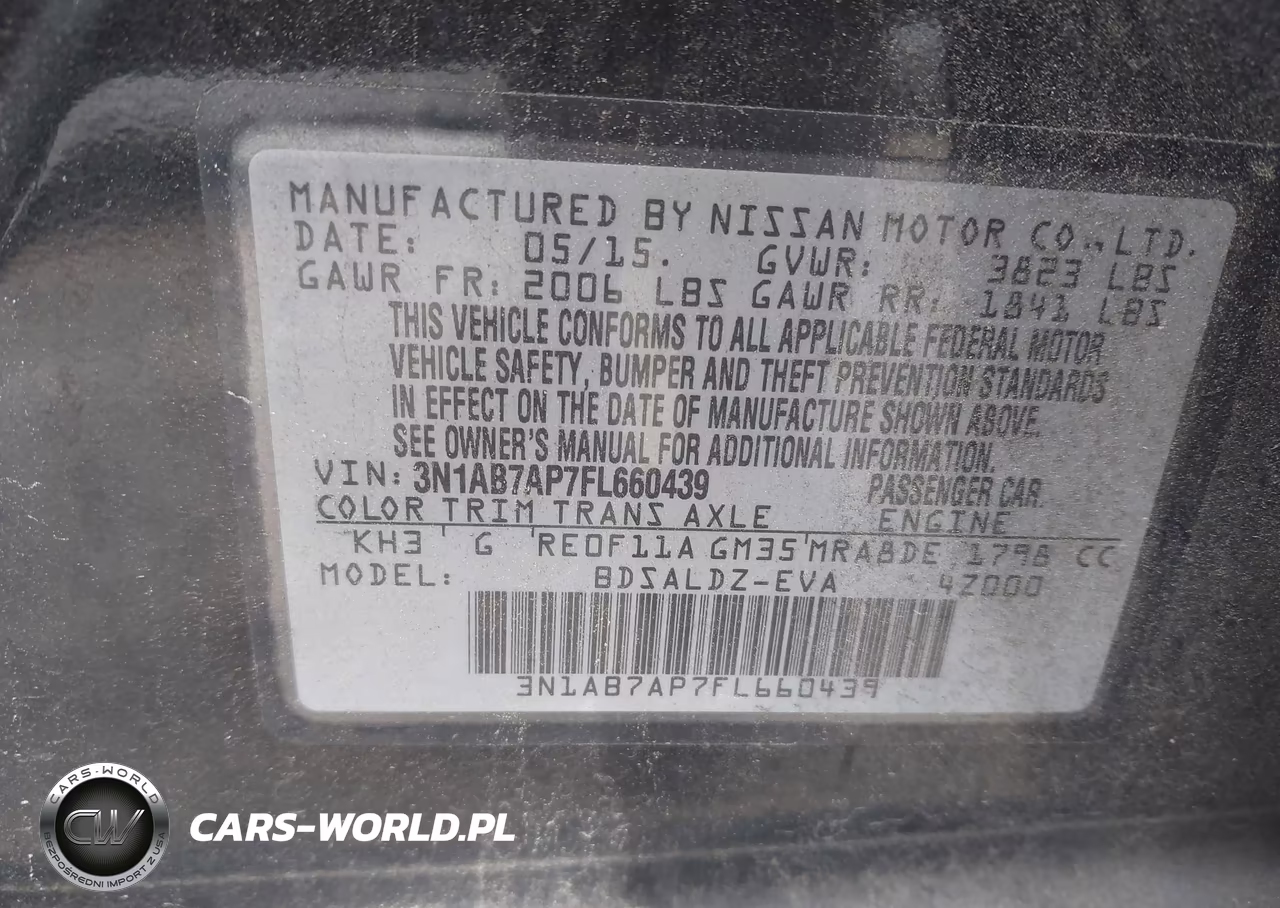 2015 Nissan Sentra Fe+ S-S-Sl-Sr-Sv VIN:3N1AB7AP7FL660439 - 9