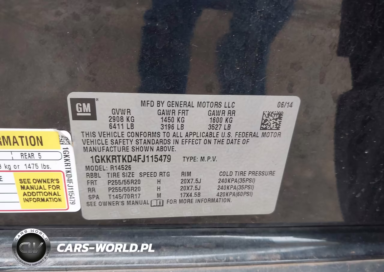 2015 GMC Acadia Denali VIN:1GKKRTKD4FJ115479 - 9