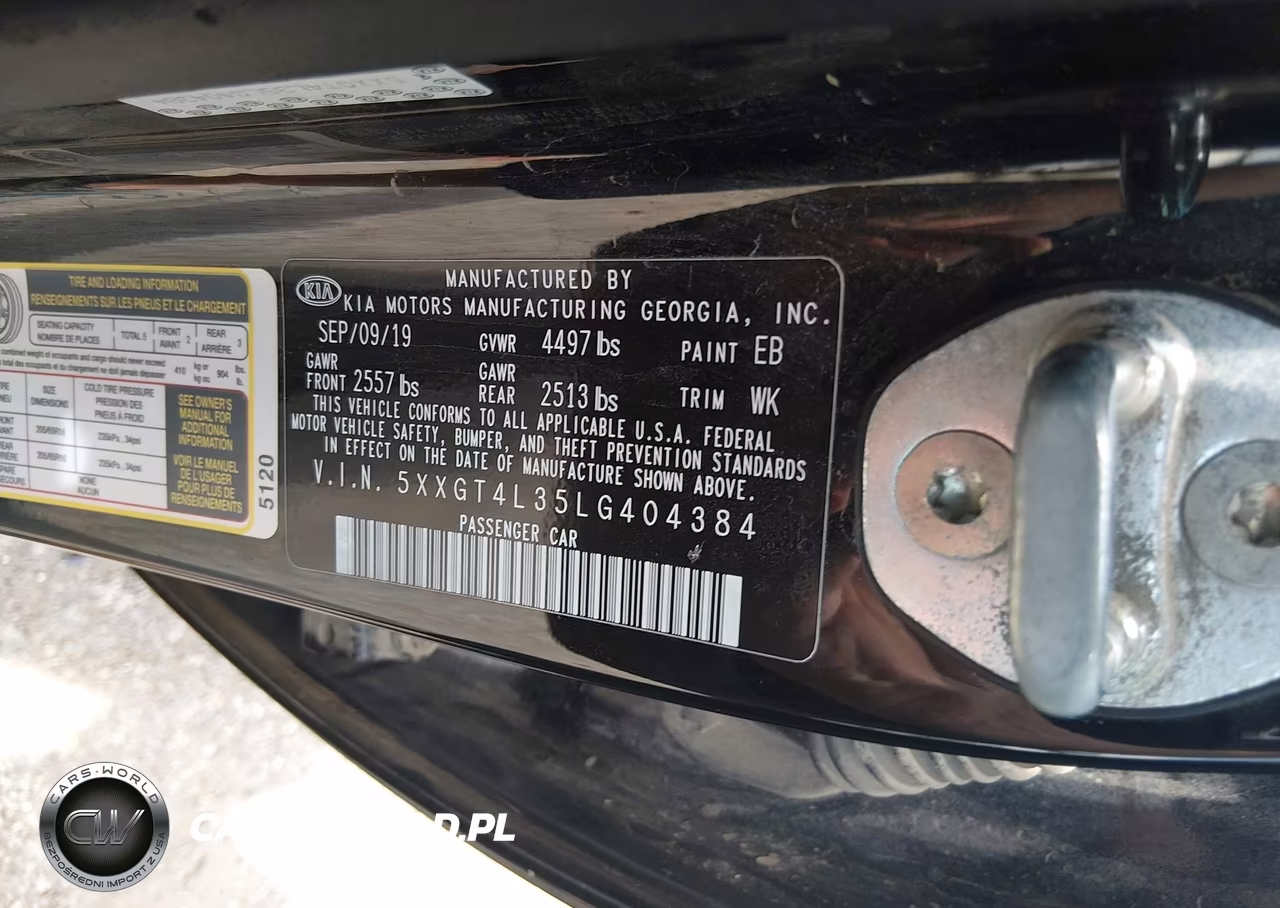 2020 Kia Optima Lx VIN:5XXGT4L35LG404384 - 9