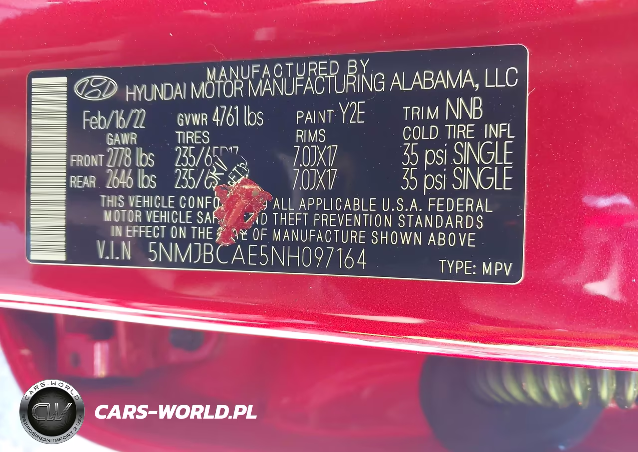 2022 Hyundai Tucson Sel VIN:5NMJBCAE5NH097164 - 9