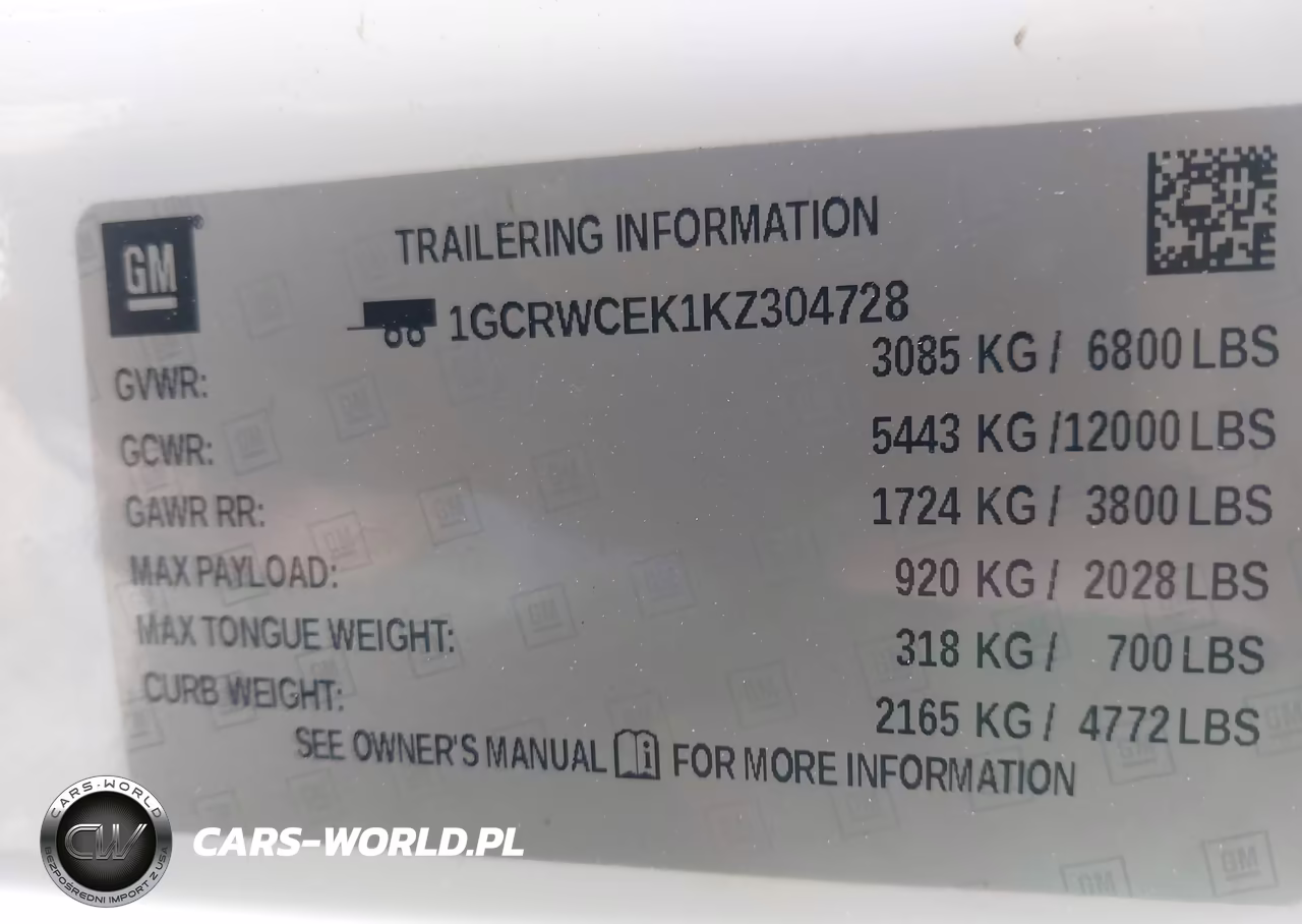 2019 Chevrolet Silverado 1500 Lt VIN:1GCRWCEK1KZ304728 - 9