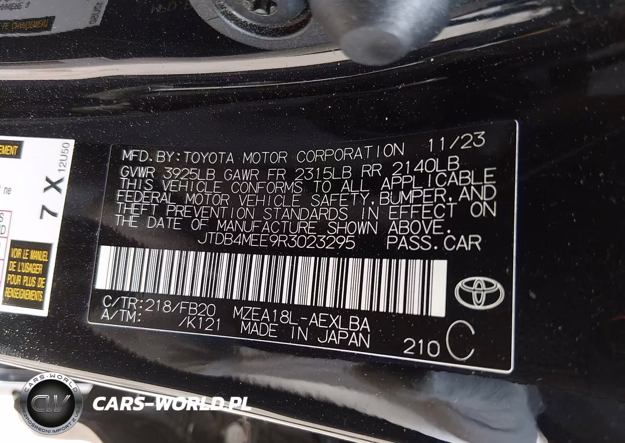 2024 Toyota Corolla Le VIN:JTDB4MEE9R3023295 - 9