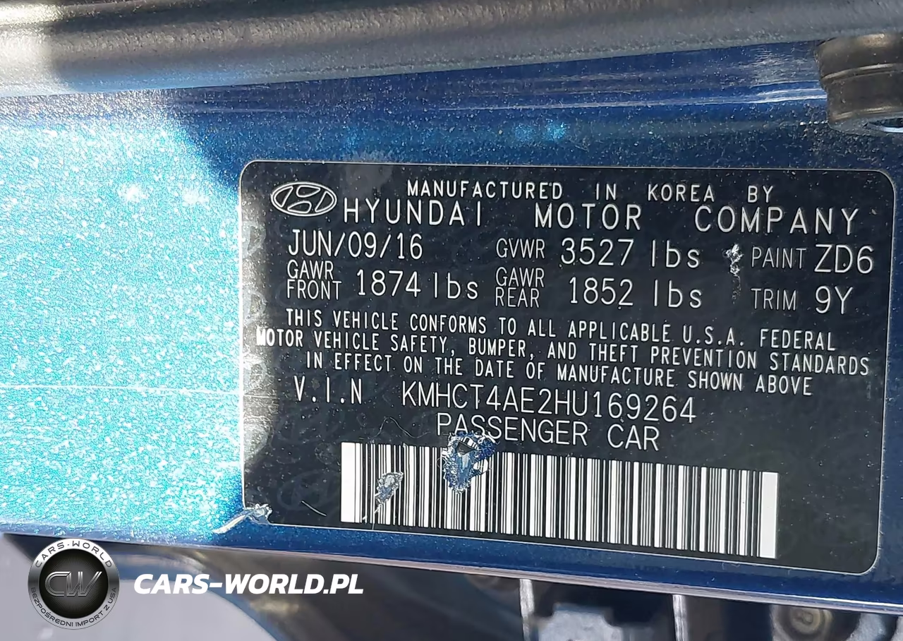 2017 Hyundai Accent Se VIN:KMHCT4AE2HU169264 - 9