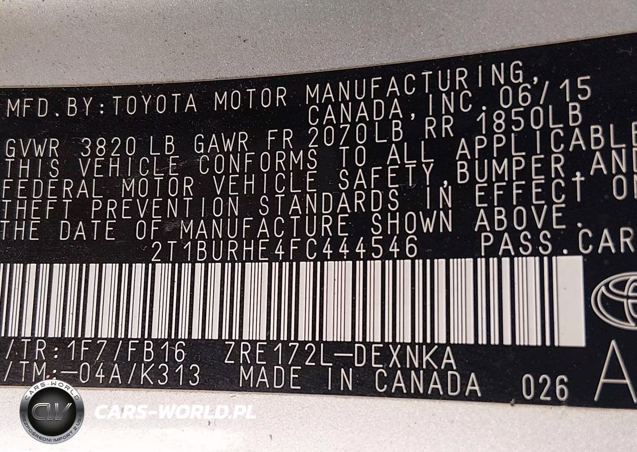 2015 Toyota Corolla Le VIN:2T1BURHE4FC444546 - 9